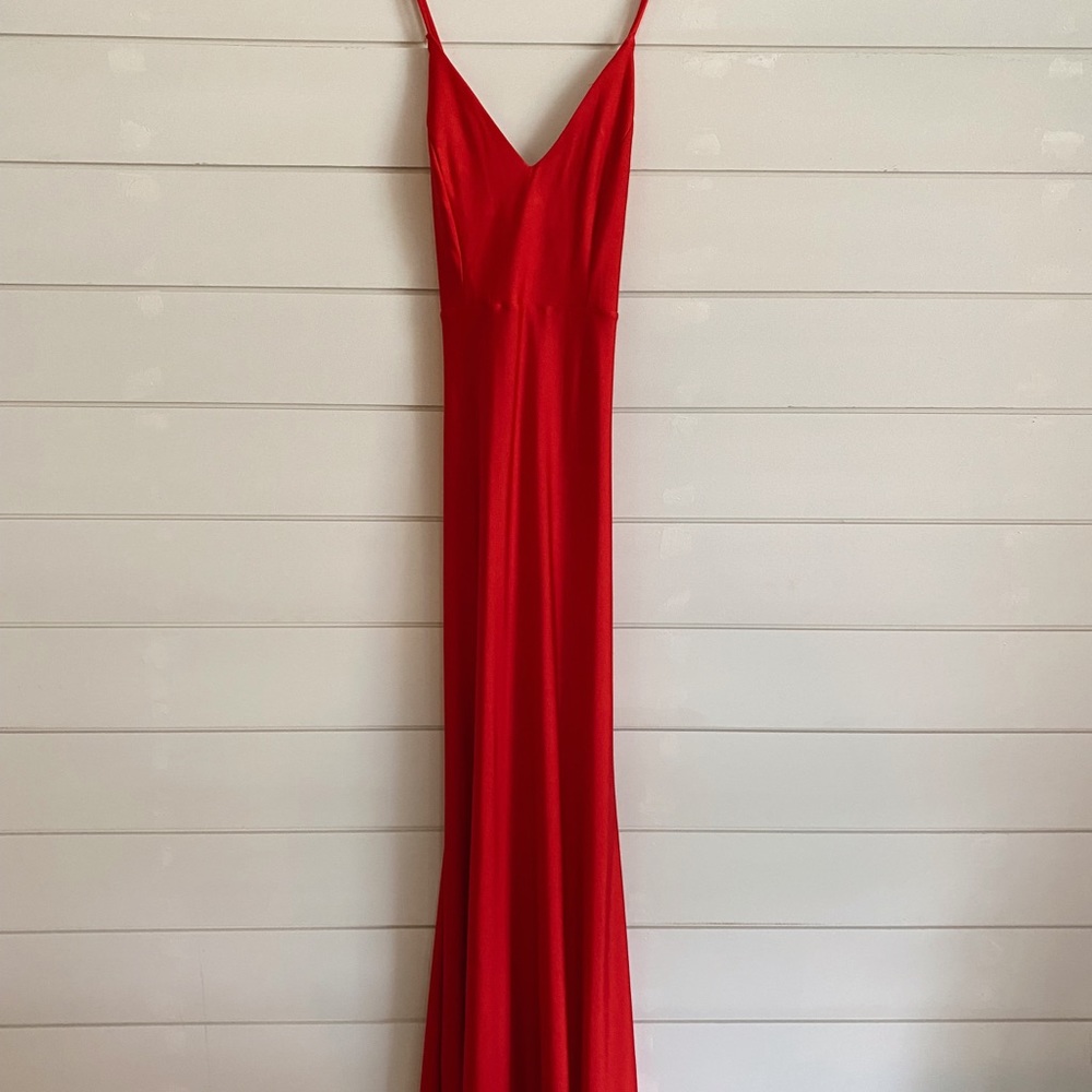 Long Red Dress